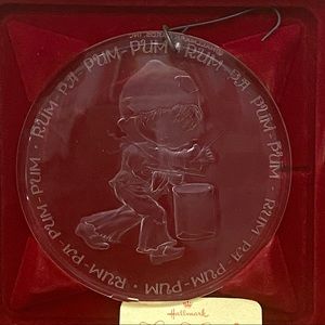 Vintage 1977 Hallmark Holiday Highlights Drummer Boy Acrylic Ornament